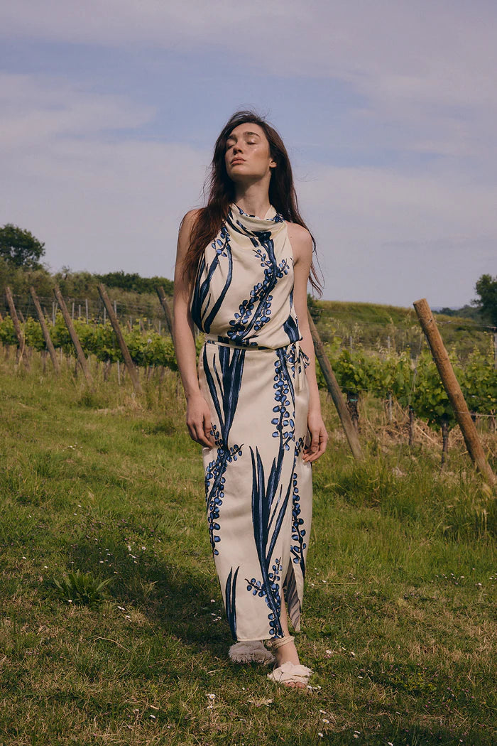 Falda Katya Navy Natural