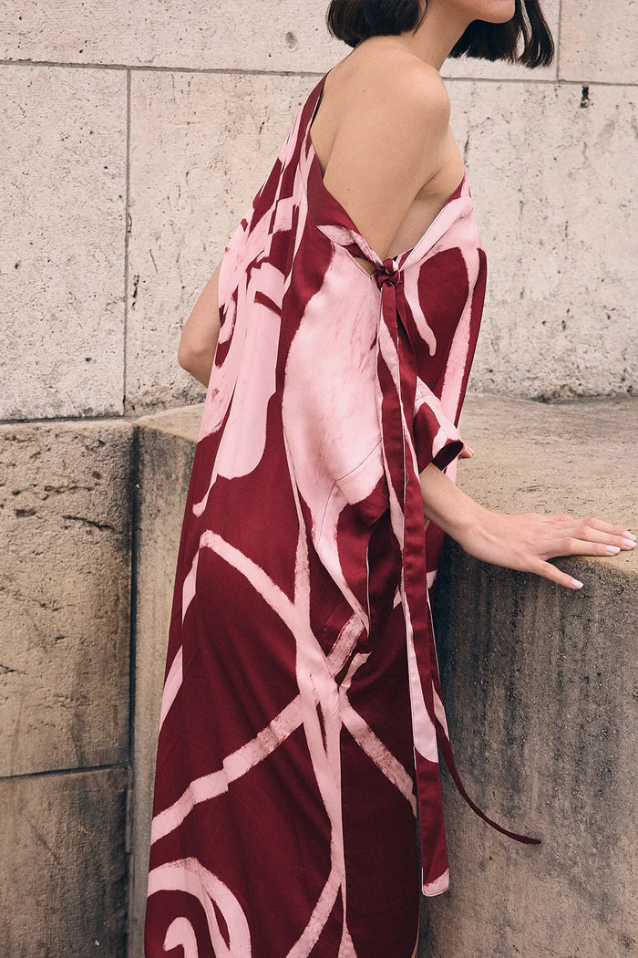 Vestido Jeté Burgundy Pink