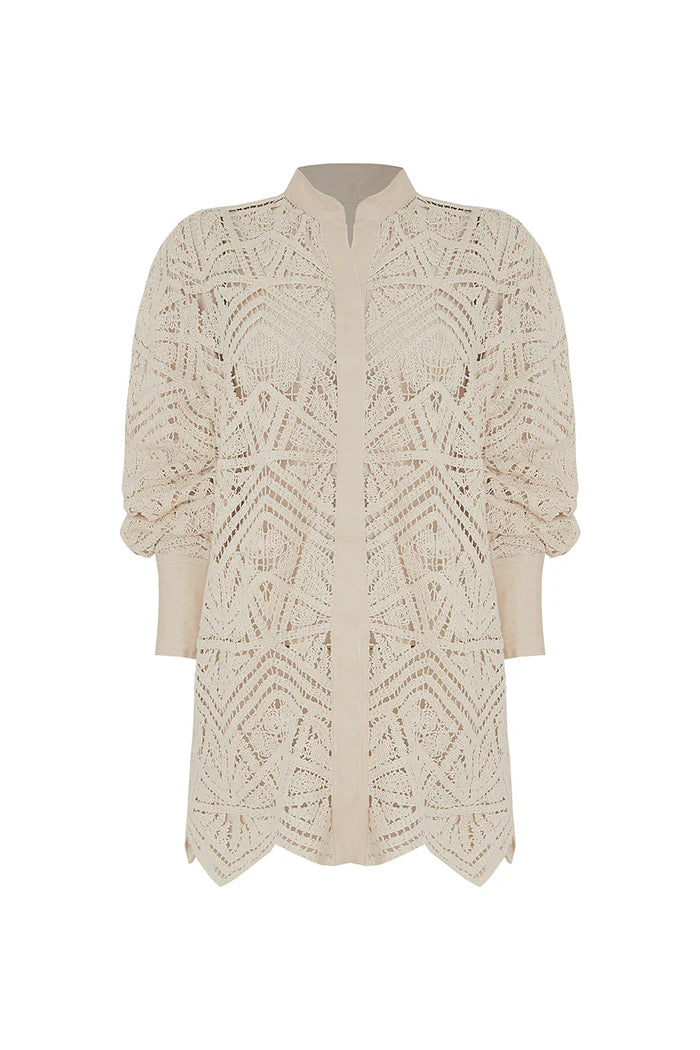 Camisa Gardenia Crema Manzur