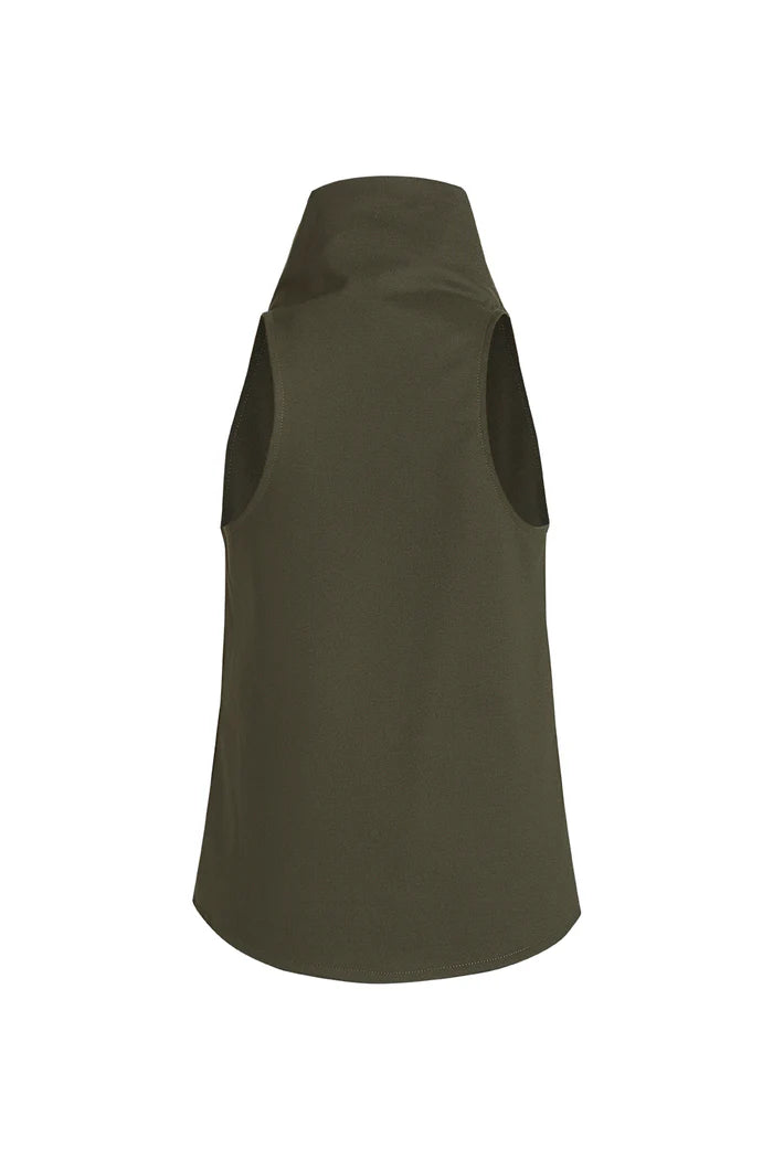 Blusa Noche de Lirios Verde Oliva