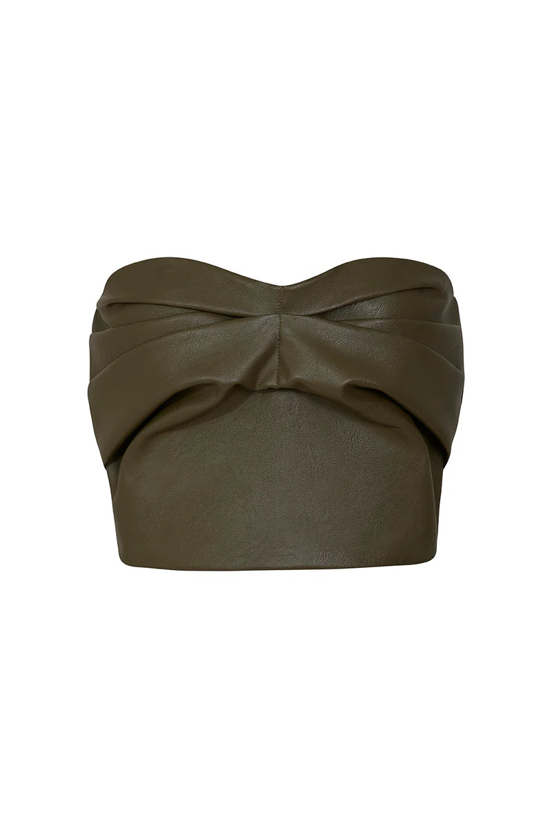 Crop Top Andalucia Verde Oliva