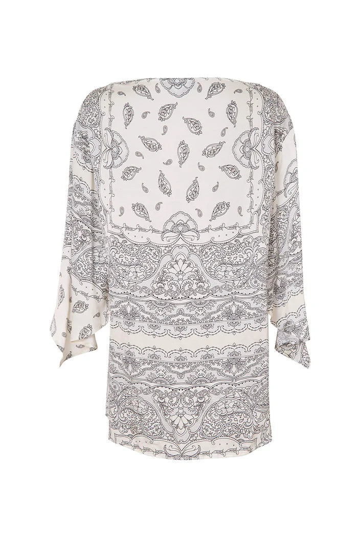 Blusa Abigail Paisley Natural