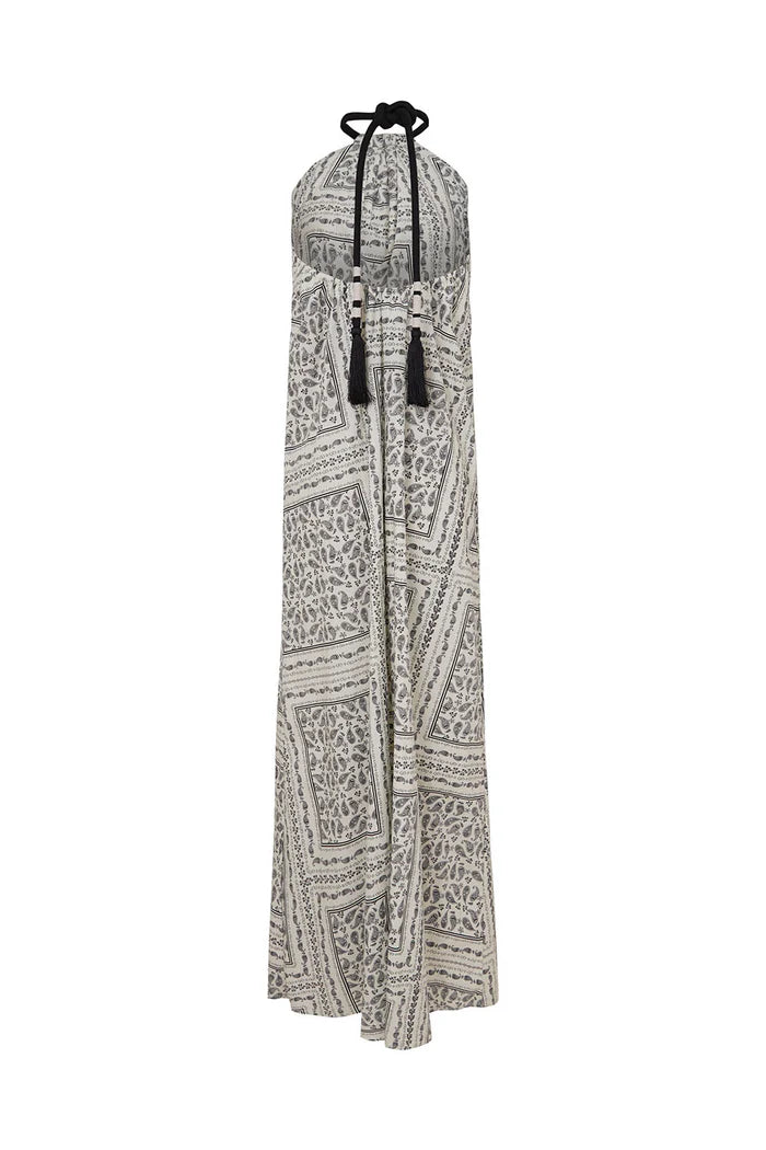 Vestido Arabia Paisley Cubes Negro Natural