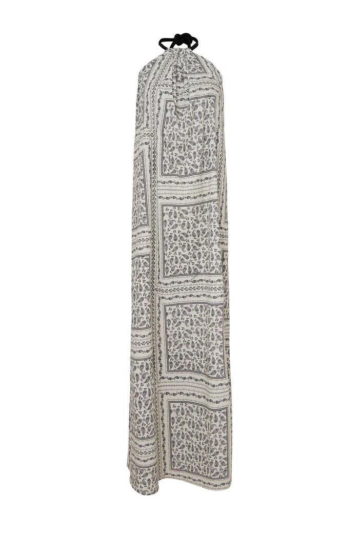 Vestido Arabia Paisley Cubes Negro Natural