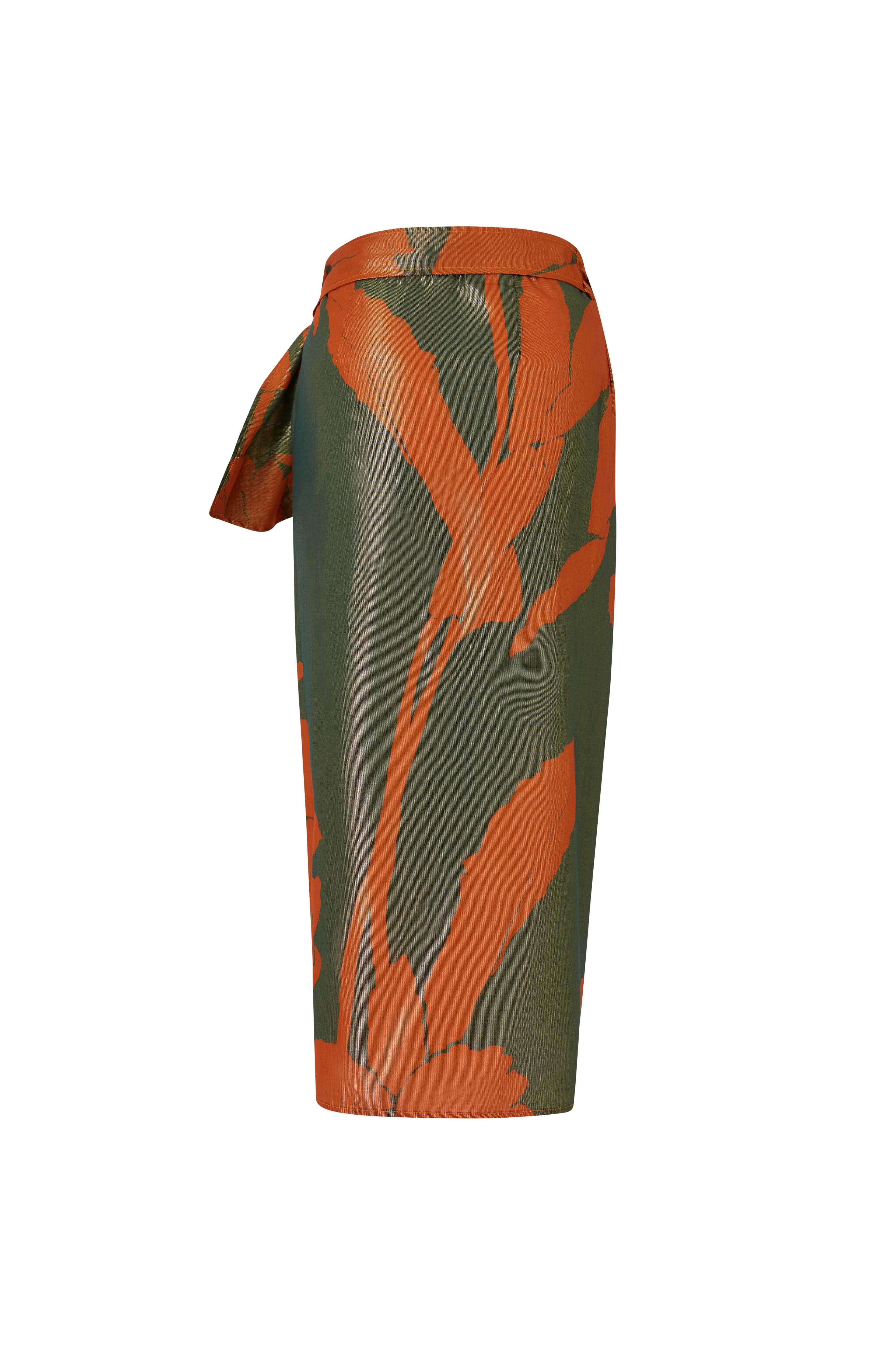 Falda Samoa Verde Terracota
