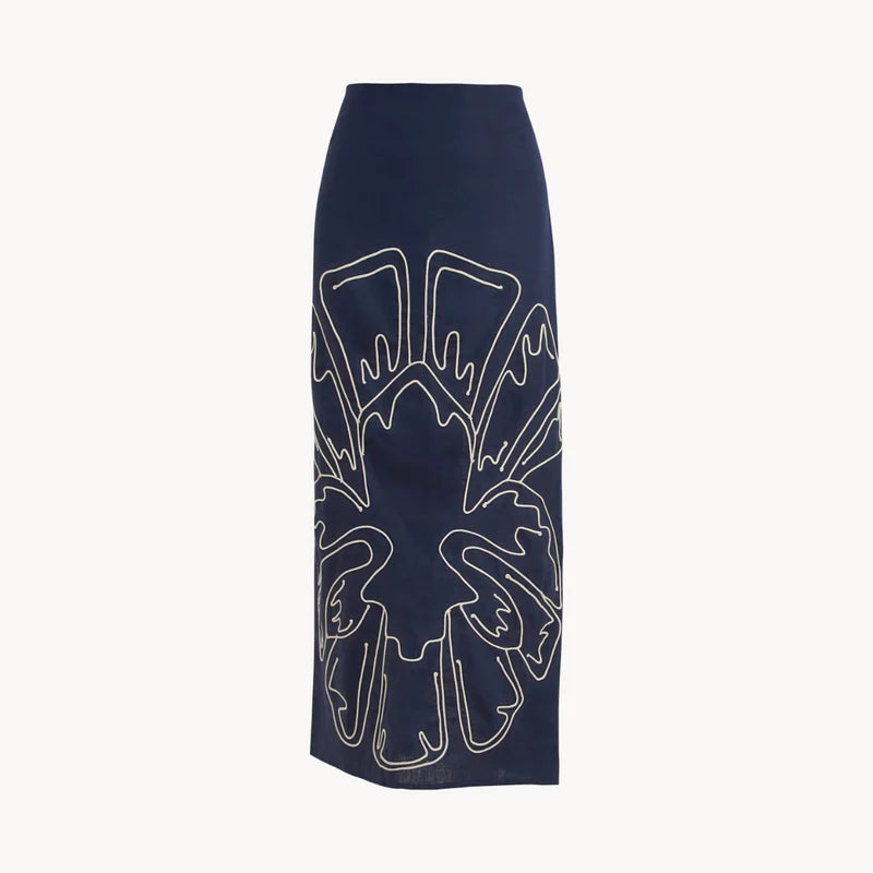 Falda Aurea Azul Navy