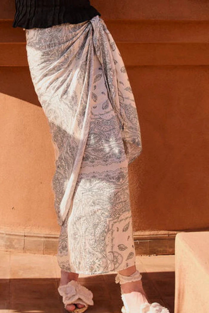 Falda Iana Paisley Natural