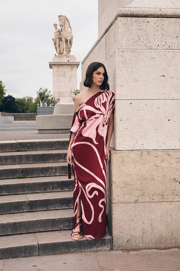 Vestido Jeté Burgundy Pink