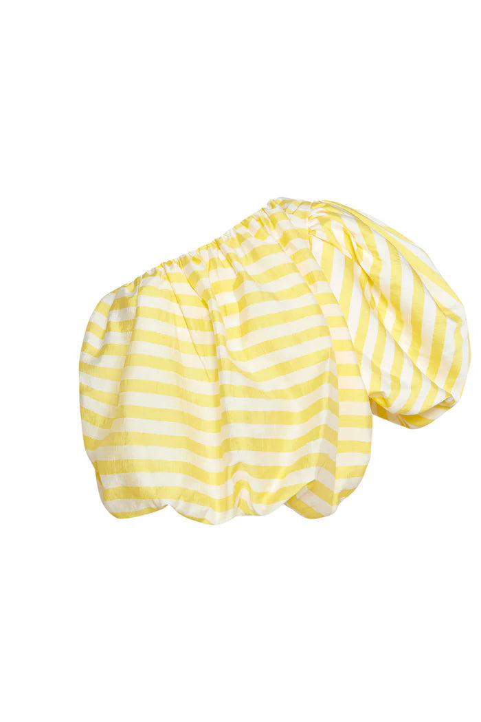 Crop Top Arrecife Mantequilla