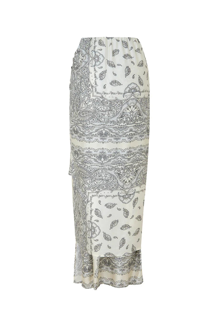 Falda Iana Paisley Natural