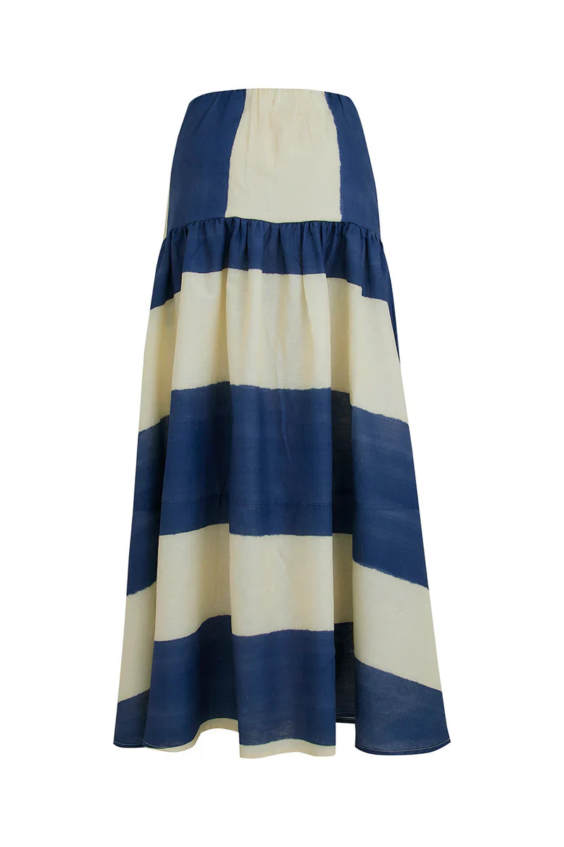 Falda Janelle Azul Ivory