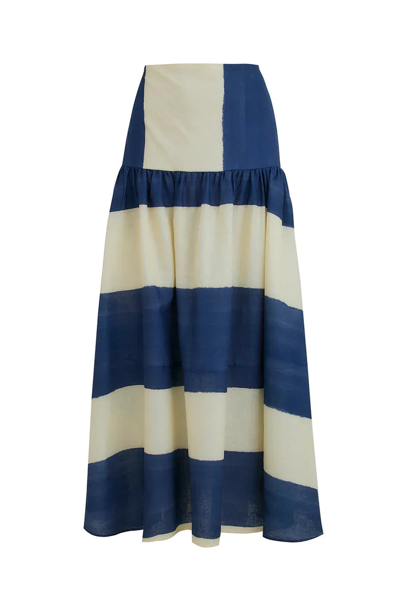 Falda Janelle Azul Ivory