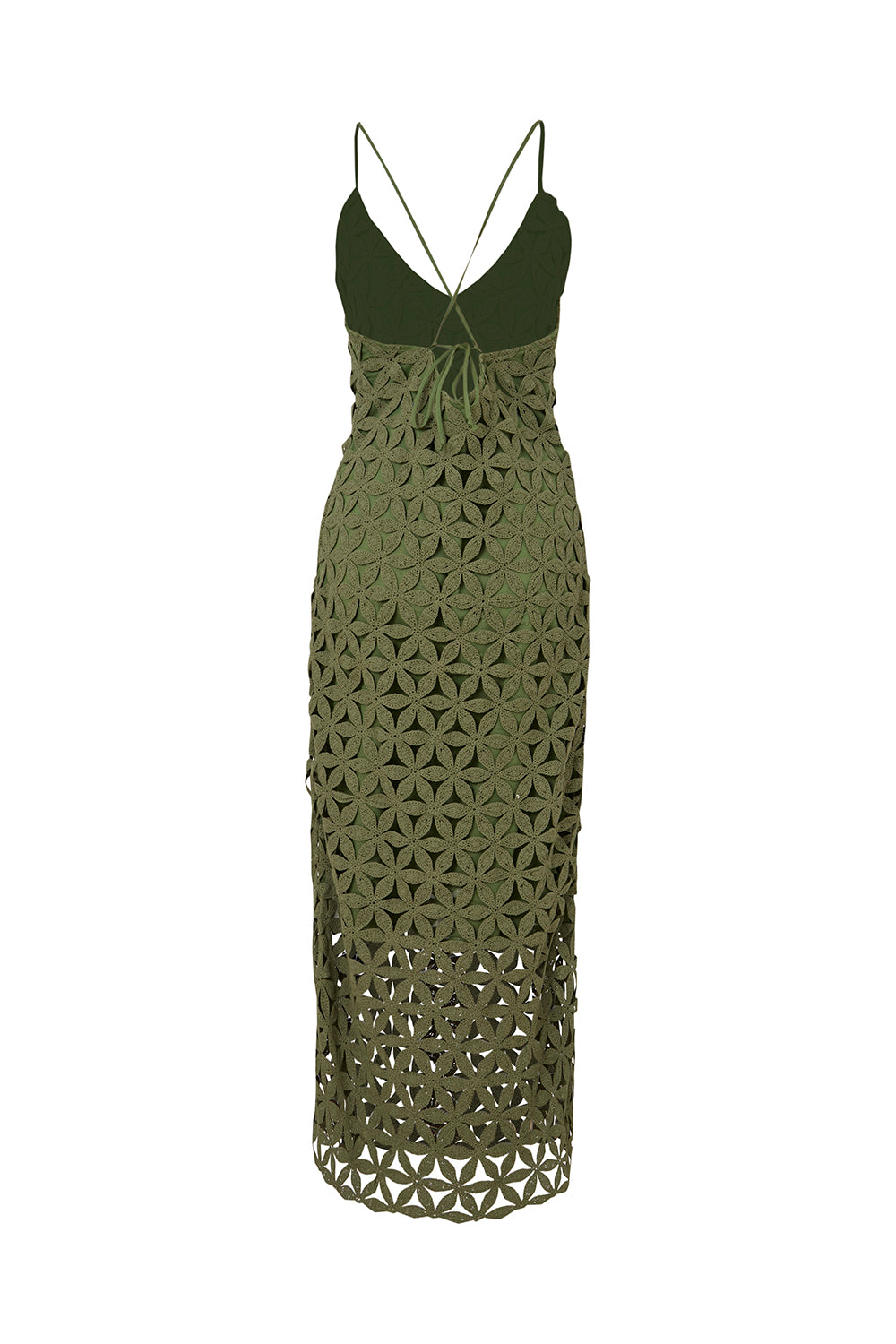 Vestido del Prado Verde Oliva