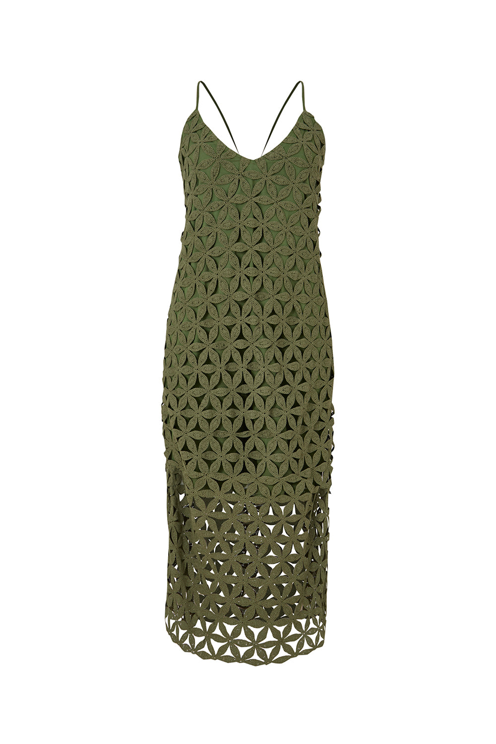 Vestido del Prado Verde Oliva