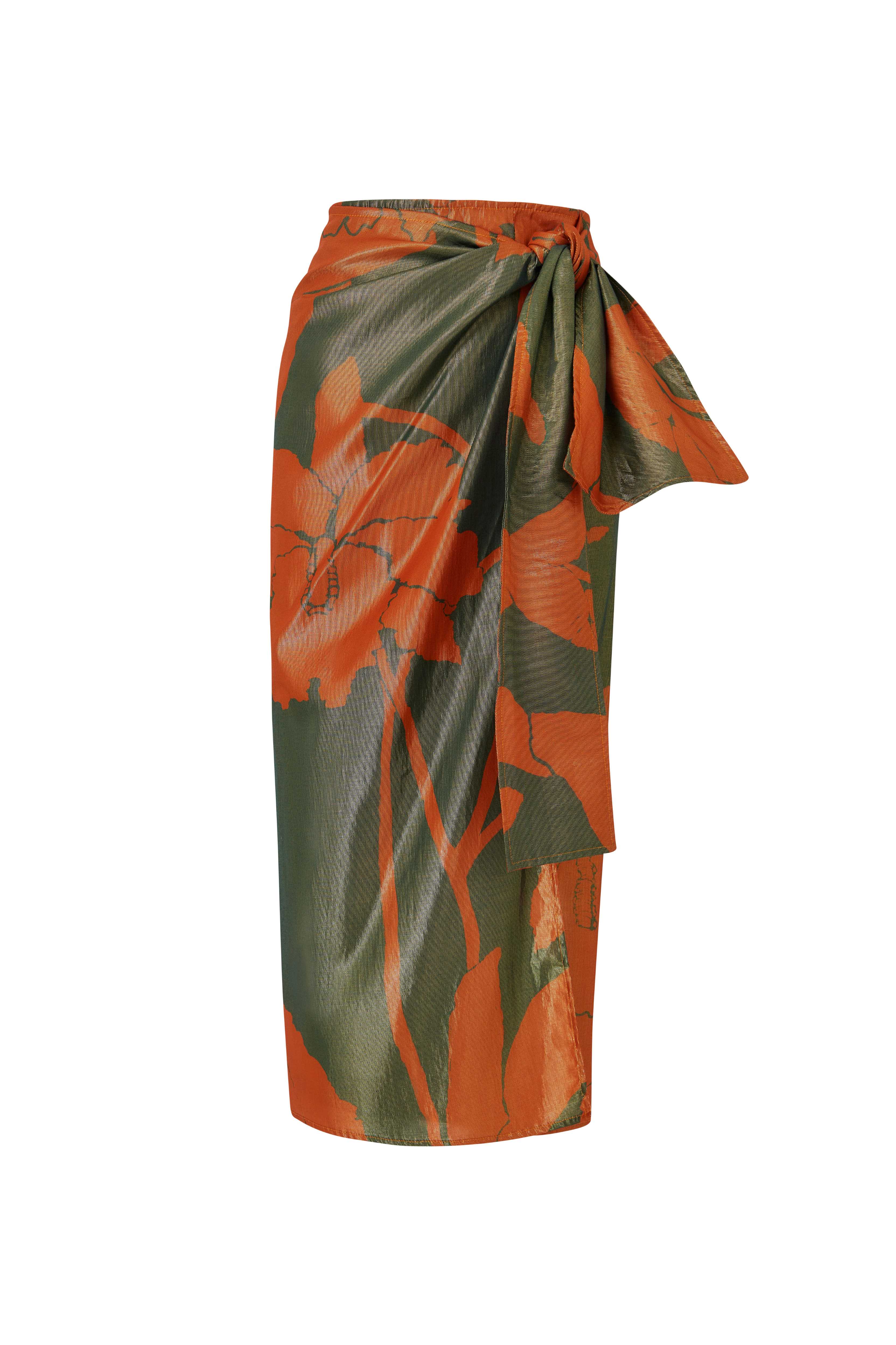 Falda Samoa Verde Terracota