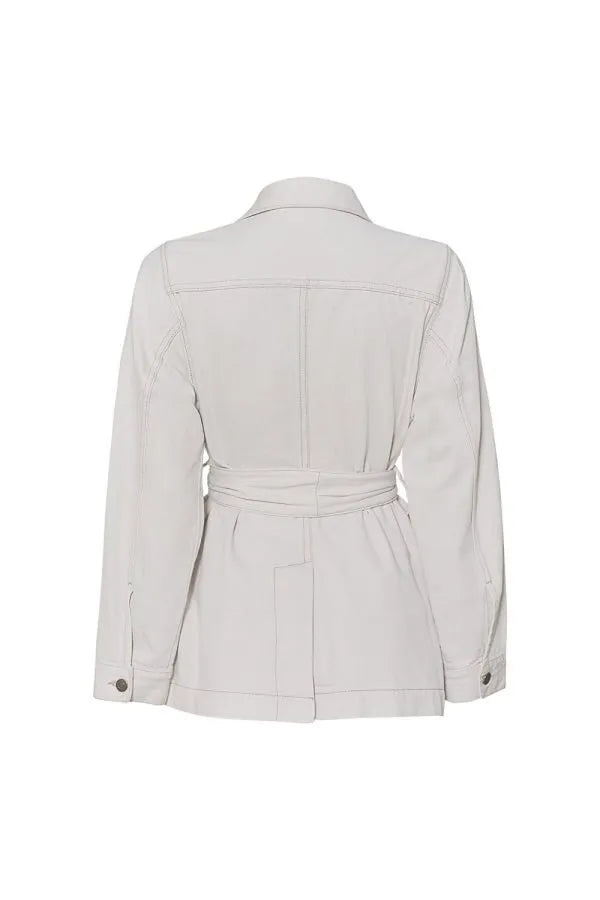 Beige Floral Storm Jacket